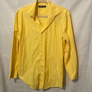 Yellow mens dress shirt